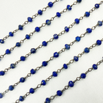 Load image into Gallery viewer, Lapis Lazuli Oxidized Wire Chain