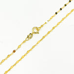 Load image into Gallery viewer, 027FV1018K. 18K Solid Gold Flat Marina Chain
