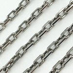 Load image into Gallery viewer, Oxidized Sterling Silver Diamond Cut Oval Link Chain