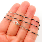 Load image into Gallery viewer, Black Rhodium Sterling Silver Snake Necklace