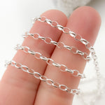 Load image into Gallery viewer, Sterling Silver Oval Link Chain