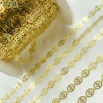 Load image into Gallery viewer, Gold Plated 925 Sterling Silver Flat Oval Design Link Chain.