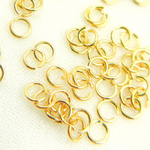 Load image into Gallery viewer, Gold Plated 925 Sterling Silver Open Jump Ring 26 Gauge 3mm