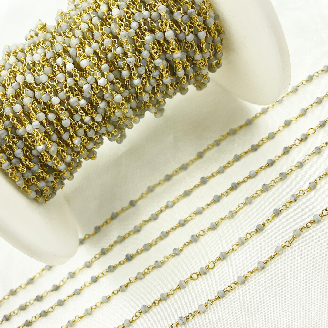 Mother of Pearl Wire Wrap Chain