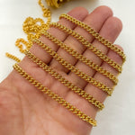 Load image into Gallery viewer, 14K Gold Filled Solid Curb Link Chain