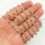 Load image into Gallery viewer, Two Tone Black Rhodium and 925 Sterling Silver Paperclip Chain