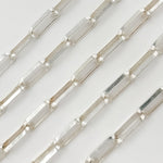 Load image into Gallery viewer, Sterling Silver Diamond Cut Paperclip Chain