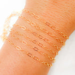 Load image into Gallery viewer, 14K Gold-Filled Flat Oval and Round Link Chain