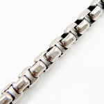 Load image into Gallery viewer, Oxidized Sterling Silver Round Box Chain