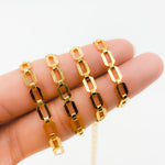 Load image into Gallery viewer, 11SM64GF. 14K Gold-Filled Modern Rectangular Fancy Link Chain