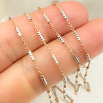 Load image into Gallery viewer, Rose Gold Plated Sterling Silver Satellite Diamond Cut Tube Chain