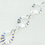 Load image into Gallery viewer, 925 Sterling Silver Diamond Cut Circle Link