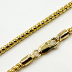 Load image into Gallery viewer, 14k Solid Yellow Gold Wheat Chains