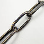 Load image into Gallery viewer, Black Rhodium Sterling Silver Oval Link Chain