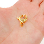 Load image into Gallery viewer, 17MM Gold-plated Sterling Silver Trigger Clasp