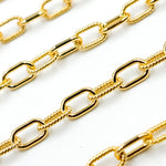 Load image into Gallery viewer, Shop Now 14k Gold Filled Elongated Cable Twisted and Plain Link Chain