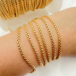 Load image into Gallery viewer, 14k Yellow Gold Filled Smooth Box Link Chain
