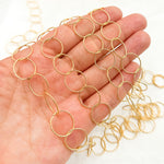 Load image into Gallery viewer, 14K Gold Filled Twisted Round Link Chain