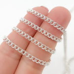 Load image into Gallery viewer, Sterling Silver Curb Link Chain