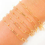 Load image into Gallery viewer, 14K Gold-Filled Smooth Paperclip Chain