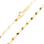 Load image into Gallery viewer, 14K Solid Gold Flat Marina Chain