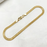 Load image into Gallery viewer, 14K Solid Gold Flat Curb Bracelet