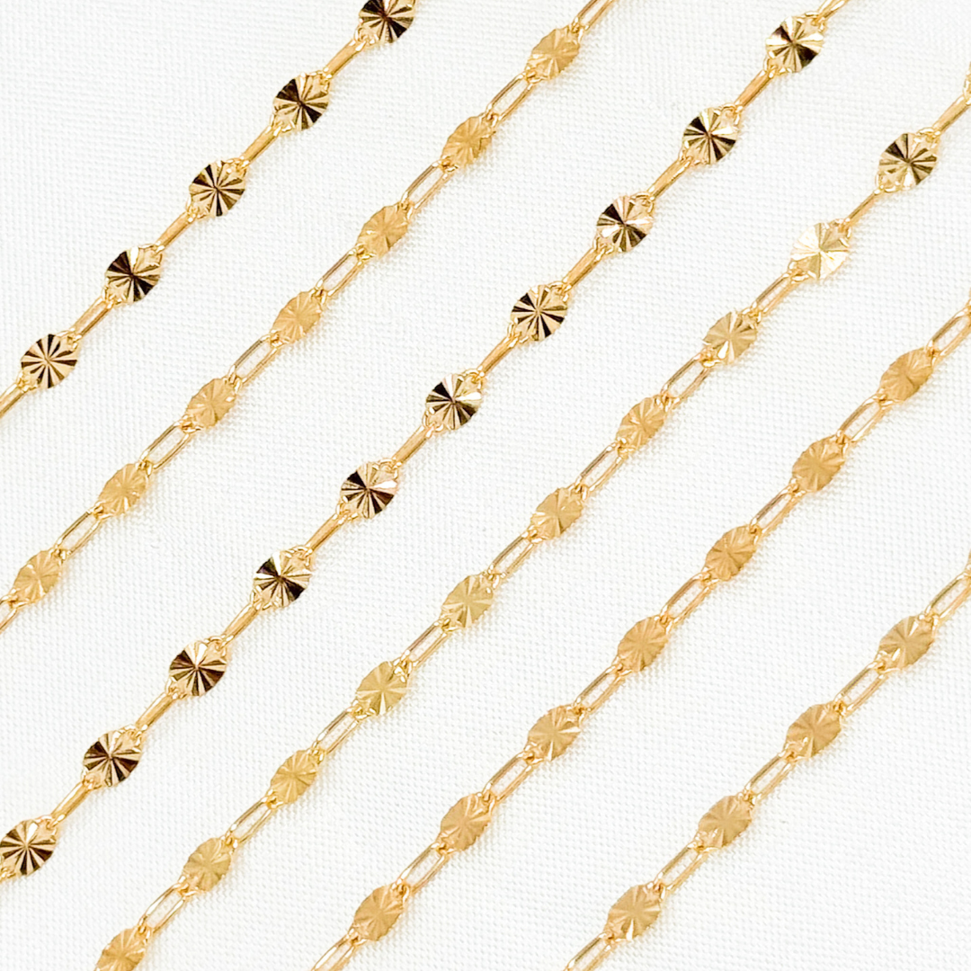 14k Gold Filled Marina and Cable Link Chain