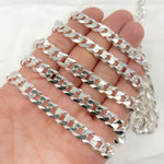 Load image into Gallery viewer, Sterling Silver Flat Curb Chain