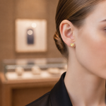 Load image into Gallery viewer, EFZ53562. 14K Solid Gold Heart Studs Earrings