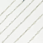 Load image into Gallery viewer, Sterling Silver Dapped Bar Link Chain