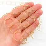 Load image into Gallery viewer, 14K Gold Filled Twisted Round Link Chain