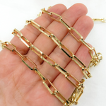 Load image into Gallery viewer, Gold Plated 925 Sterling Silver Diamond Cut Paperclip Chain