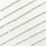 Load image into Gallery viewer, XM510TT. 1 Gold Filled Long & 3 Sterling Silver Short Link Chain