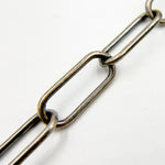 Load image into Gallery viewer, Oxidized Sterling Silver Smooth Paperclip Chain