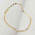 Load image into Gallery viewer, 14k Solid Yellow Gold Marina Diamond Cut Bracelet