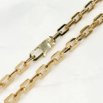 Load image into Gallery viewer, 14K Solid Hollow Gold Diamond Cut Cable Link Chain