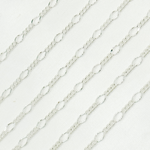 Load image into Gallery viewer, Sterling Silver 1 Link Long and 3 Curb Links Chain in Between