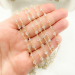 Load image into Gallery viewer, Crystal Gold Plated 925 Sterling Silver Wire Chain