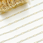 Load image into Gallery viewer, 2431CTT. Gold Filled and Sterling Silver Figaro Style Chain