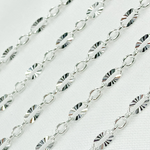 Load image into Gallery viewer, Sterling Silver Diamond Cut & Smooth Oval Link Chain