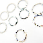 Load image into Gallery viewer, Gold Plated Twisted Jump Ring