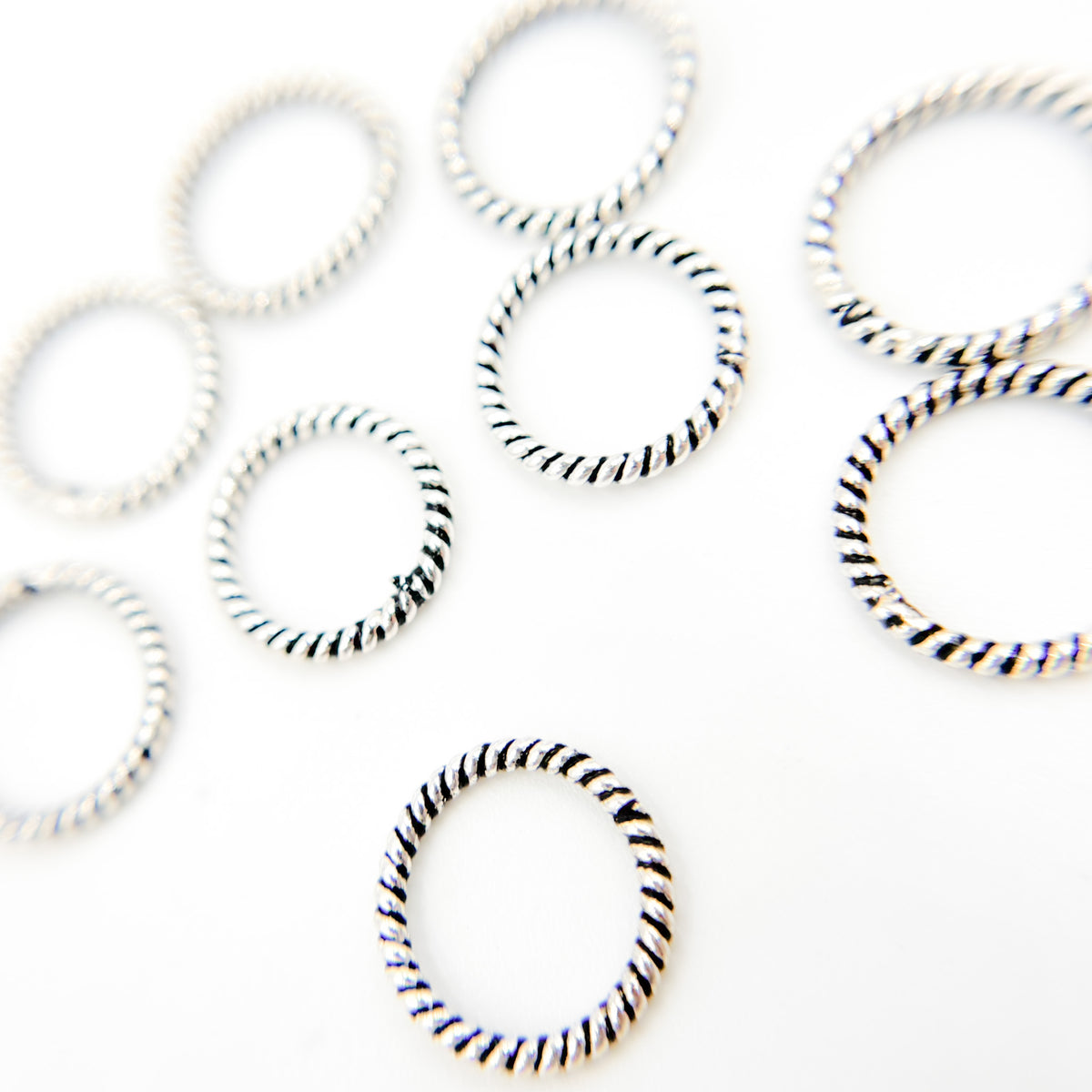 Gold Plated Twisted Jump Ring