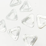 Load image into Gallery viewer, 15MM White Sterling Silver Triangle Connector