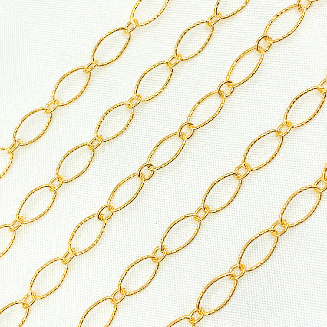 14k Gold Filled Twisted Oval and Round Links Chain