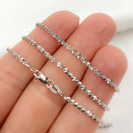 Load image into Gallery viewer, 14K Solid White Gold Margarita Chain