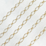 Load image into Gallery viewer, Gold-Filled Smooth Oval Long and Short Link Chain.