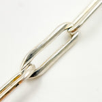 Load image into Gallery viewer, Sterling Silver Flat Paperclip Chain