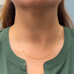 Load image into Gallery viewer, 14K Solid Gold Flat Curb Chain