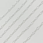 Load image into Gallery viewer, Sterling Silver Oval Long and Short Links Chain