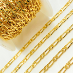 Load image into Gallery viewer, 14k Gold Filled Flat Figaro Chain